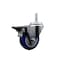 Service Caster 35 Inch Blue Polyurethane Wheel Swivel 34 Inch Threaded Stem Caster with Brake SCC SCC-TS20S3514-PPUB-BLUE-PLB-34212 - alternate 1
